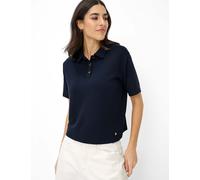 Poloshirt BRAX "Style CARA S", Damen, Gr. 42, navy, 67% Viskose, 26% Polyester, 7% Elasthan, Shirts (60347456-42) navy