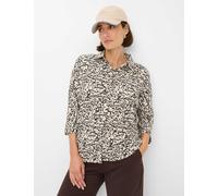 Poloshirt BRAX "Style CELIA M", Damen, Gr. 46, beige, 47% Baumwolle, 47% Modal, 6% Elasthan, Shirts (85047938-46) beige