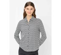 Poloshirt BRAX "Style CELINA L", Damen, Gr. 38, navy, 47% Baumwolle, 47% Modal, 6% Elasthan, Shirts (51922548-38) navy