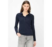 Poloshirt BRAX "Style CLEO L", Damen, Gr. 46, navy, 96% Baumwolle, 4% Elasthan, Shirts (10814968-46) navy