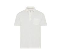 Poloshirt BRAX "Style PAVO", Herren, Gr. M (50), sanftes weiß, 100% Baumwolle, Shirts (75447923-M) sanftes weiß