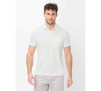 Poloshirt BRAX "Style PAVO", Herren, Gr. S (48), sanftes weiß, 100% Baumwolle, Shirts (75447923-S) sanftes weiß