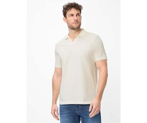 Poloshirt BRAX "Style PAZ", Herren, Gr. 5XL, sanftes weiß, 80% Baumwolle, 20% Leinen, Shirts (10634230-5XL) sanftes weiß