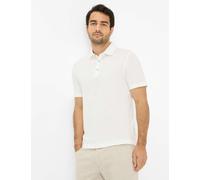 Poloshirt BRAX "Style PEPE", Herren, Gr. M (50), weiß (sanftes weiß), 65% Baumwolle, 35% Polyester, Shirts (83377850-M) sanftes weiß