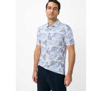 Poloshirt BRAX "Style PEPE", Herren, Gr. XXXL (58/60), blau, 65% Baumwolle, 35% Polyester, Shirts (36451945-XXXL) blau