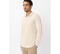 Poloshirt BRAX "Style PHARELL", Herren, Gr. M (50), weiß, 43% Modal, 43% Baumwolle, 14% Polyester, Shirts (73136222-M) weiß