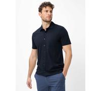 Poloshirt BRAX "Style PIROZ", Herren, Gr. 4XL, schwarz (navy), 65% Baumwolle, 35% Polyester, Shirts (89302412-4XL) navy