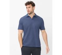Poloshirt BRAX "Style PRINCETON", Herren, Gr. M (50), blau, 100% Baumwolle, Shirts (70441749-M) blau