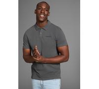 Poloshirt BRUNO BANANI, Herren, Gr. 3XL (64/66), grau (anthrazit), Slub, Obermaterial: 100% Baumwolle, slim fit, Shirts, Poloshirt in schmaler Passform (87974431-XXXL) anthrazit