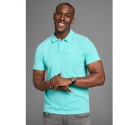 Poloshirt BRUNO BANANI, Herren, Gr. M (48/50), blau (türkis), Slub, Obermaterial: 100% Baumwolle, slim fit, Shirts, Poloshirt in schmaler Passform (33132253-M) türkis