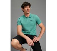Poloshirt BRUNO BANANI "Spezial meliertes", Herren, Gr. 3XL (64/66), grün, Slub, Obermaterial: 100% Baumwolle, meliert, schmal, angesetztes Bündchen, Shirts, schmale Passform, Kurzarm, mit Polokragen