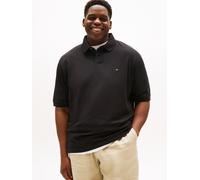 Poloshirt "BT -1985 REGULAR POLO -B", Herren, Gr. 3XL, schwarz, Jersey, Obermaterial: 96% Baumwolle, 4% Elasthan, TOMMY HILFIGER BIG & TALL, regular fit normal, Rundhals, eingesetzt angesetztes Bündch
