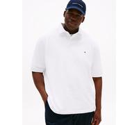 Poloshirt "BT -1985 REGULAR POLO -B", Herren, Gr. XXL, weiß, Jersey, Obermaterial: 96% Baumwolle, 4% Elasthan, TOMMY HILFIGER BIG & TALL, regular fit normal, Rundhals, eingesetzt angesetztes Bündchen,