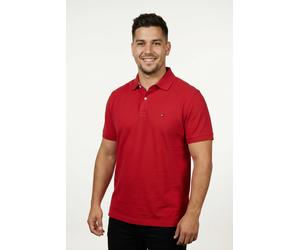 Poloshirt "BT-1985 REGULAR POLO", Herren, Gr. 4XL, rot (medium rot), Piqué, Obermaterial: 96% Baumwolle, 4% Elasthan, TOMMY HILFIGER BIG & TALL, regular fit normal, Shirts, Große Größen (43113941-4XL)