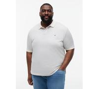 Poloshirt "BT-MICROPRINT PIQUE REGULAR", Herren, Gr. 3XL, ivory petal, Piqué, Obermaterial: 100% Baumwolle, TOMMY HILFIGER BIG & TALL, regular fit normal, Bündchen, Shirts, mit geometrischem Muster, G