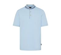 bugatti Regular Fit Poloshirt mit Stehkragen in Bleu, Größe M