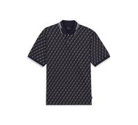 Poloshirt BUGATTI, Herren, Gr. M, 390, marine, 52% Baumwolle, 44% Polyester, 4% Elasthan, unifarben, normal, ohne Ausschnitt, Shirts, mit auffälligem Print (78585751-M) 390, marine