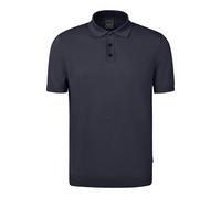 Poloshirt BUGATTI, Herren, Gr. M, 390, marine, 75% Baumwolle, 25% Polyacryl, unifarben, casual, regular fit, ohne Ausschnitt, Kurzarm Rippbündchen, Shirts, mit Knopfleiste (85906531-M) 390, marine