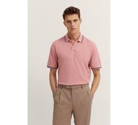 Poloshirt BUGATTI, Herren, Gr. S, orange (940, koralle), 100% Baumwolle, unifarben, normal, ohne Ausschnitt, Rippbündchen, Shirts, mit Kontraststreifen und Bruststickerei (99221436-S) 940, koralle