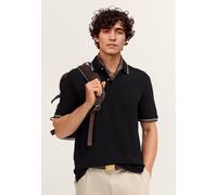 Poloshirt BUGATTI, Herren, Gr. S, 290, schwarz, 100% Baumwolle, unifarben, normal, ohne Ausschnitt, Shirts, Modern Fit aus reiner Baumwolle (44783667-S) 290, schwarz