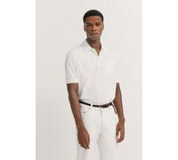 Poloshirt BUGATTI, Herren, Gr. XL, 10, weiß, 50% Baumwolle, 50% Polyester, unifarben, casual, regular fit, ohne Ausschnitt, Kurzarm Bündchen, Shirts, mit Brusttasche (53916361-XL) 10, weiß