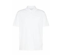 Poloshirt BUGATTI, Herren, Gr. XL, weiß (10, weiß), 50% Baumwolle, 50% Polyester, unifarben, normal, ohne Ausschnitt, Shirts, Modern Fit aus einem Baumwollmix (88822100-XL) 10, weiß