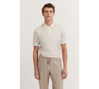 Poloshirt BUGATTI, Herren, Gr. XXL, 20, ecru, 100% Baumwolle, unifarben, normal, ohne Ausschnitt, Rippbündchen, Shirts, mit körpernaher Passform (83897009-XXL) 20, ecru