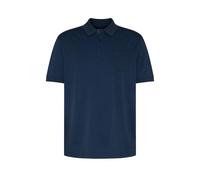 Poloshirt BUGATTI, Herren, Gr. XXL, 390, marine, 50% Baumwolle, 50% Polyester, unifarben, regular fit, ohne Ausschnitt, Bündchen, Shirts, mit Brusttasche (70089306-XXL) 390, marine