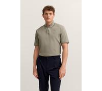 Poloshirt BUGATTI "Modern Fit", Herren, Gr. 3XL, 130, moos, 100% Baumwolle, unifarben, normal, ohne Ausschnitt, Rippbündchen, Shirts, Basic Essential aus Baumwolle (70141159-XXXL) 130, moos