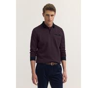 Poloshirt BUGATTI "Modern Fit", Herren, Gr. 3XL, rot (790, brombeere), 70% Polyester, 30% Baumwolle, unifarben, normal, ohne Ausschnitt, Shirts, Modern Fit Brusttasche Kontraststreifen (54205419-XXXL)