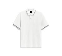 Poloshirt BUGATTI "Modern Fit", Herren, Gr. 3XL, weiß (10, weiß), 100% Baumwolle, unifarben, normal, ohne Ausschnitt, Rippbündchen, Shirts, Basic Essential aus Baumwolle (92942319-XXXL) 10, weiß