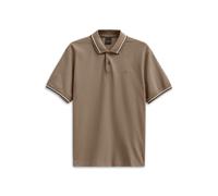 Poloshirt BUGATTI "Modern Fit", Herren, Gr. M, beige (60, taupe), 100% Baumwolle, unifarben, normal, ohne Ausschnitt, Rippbündchen, Shirts, Basic Essential aus Baumwolle (58031450-M) 60, taupe