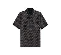 Poloshirt BUGATTI "Modern Fit", Herren, Gr. XL, 390, marine, 52% Baumwolle, 44% Polyester, 4% Elasthan, Rautenmuster, casual, normal, ohne Ausschnitt, Kurzarm Rippbündchen, Shirts, mit Rauten-Muster (