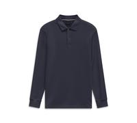 Poloshirt BUGATTI "Modern Fit", Herren, Gr. XL, blau (390, marine), 100% Baumwolle, unifarben, normal, ohne Ausschnitt, Shirts, Modern Fit Baumwolle Langarm (22129924-XL) 390, marine