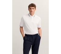 Poloshirt BUGATTI "Modern Fit", Herren, Gr. XL, 10, weiß, 100% Baumwolle, unifarben, casual, normal, ohne Ausschnitt, Kurzarm Rippbündchen, Shirts, Basic Essential aus Baumwolle (92942319-XL) 10, weiß