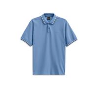Poloshirt BUGATTI "Modern Fit", Herren, Gr. XXL, blau (340, blaugrau), 100% Baumwolle, unifarben, normal, ohne Ausschnitt, Rippbündchen, Shirts, Basic Essential aus Baumwolle (69692241-XXL) 340, blaug