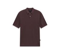 Poloshirt BUGATTI "Regular Fit", Herren, Gr. L, braun (790, brombeere), 100% Baumwolle, unifarben, regular fit, ohne Ausschnitt, Shirts, Regular Fit Kurzarm Baumwolle Polokragen (67960638-L) 790, brom
