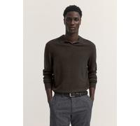 Poloshirt BUGATTI "Regular Fit", Herren, Gr. L, braun (80, braun), 80% Wolle, 20% Polyamid, unifarben, regular fit, ohne Ausschnitt, Shirts, Regular Fit Wollmix Reißverschluss (36460668-L) 80, braun