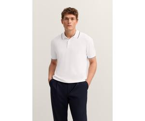Poloshirt BUGATTI "Regular Fit", Herren, Gr. XXL, beige (20, ecru), 65% Viskose, 35% Polyamid, unifarben, regular fit, ohne Ausschnitt, Rippbündchen, Shirts, angenehm weich und zeitloses Design (15727