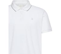 Poloshirt CALVIN KLEIN "SS RFND PQ TPPD CLSS", Herren, Gr. XL, weiß (hellweiß), Piqué, Obermaterial: 100% Baumwolle, unifarben, regular fit normal, Rundhals, eingesetzt angesetztes Bündchen, Shirts, M