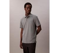 Poloshirt CALVIN KLEIN "SS SUPIMA CHEST EMB POLO", Herren, Gr. S, grün (sedona sage), Piqué, Obermaterial: 100% Baumwolle, unifarben, regular fit normal, Rundhals, eingesetzt abgesteppte Kante, Shirts