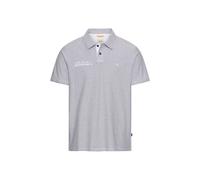 Poloshirt CAMEL ACTIVE, Herren, Gr. 4XL, weiß, Jersey, Obermaterial: 100% Baumwolle, bestickt, gestreift, normal hüftbedeckend, Rundhals, Shirts, in Streifen-Optik (57311213-4XL) weiß