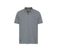 Poloshirt CAMEL ACTIVE, Herren, Gr. M, stormy blau, Jersey, Obermaterial: 95% Baumwolle, 5% Elasthan, unifarben, normal hüftbedeckend, Rundhals, Bündchen, Shirts, kurzarm, mit Logo-Stickerei (75461401