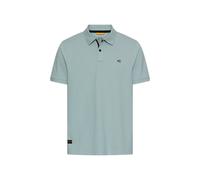 Poloshirt CAMEL ACTIVE, Herren, Gr. XL, aqua blau, Jersey, Obermaterial: 95% Baumwolle, 5% Elasthan, unifarben, normal hüftbedeckend, Rundhals, Bündchen, Shirts, kurzarm, mit Logo-Stickerei (26823133-
