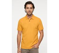 Poloshirt CAMEL ACTIVE, Herren, Gr. XL, gelb (sunflower), Piqué, Obermaterial: 100% Baumwolle, bestickt, unifarben, normal hüftbedeckend, Rundhals, Bündchen, Shirts, normale Passform, kurze Ärmel, uni