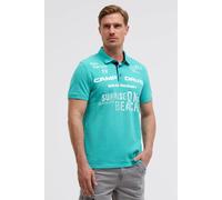 Poloshirt CAMP DAVID, Herren, Gr. 4XL, blau (island grün), Piqué, Material: 100% Baumwolle, bedruckt, regular fit normal, hoch geschlossener Ausschnitt, eingesetzt Bündchen, Shirts, aus Baumwolle (773