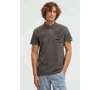 Poloshirt CAMP DAVID, Herren, Gr. S, schwarz wood, Piqué, Material: 100% Baumwolle, bedruckt, regular fit normal, hoch geschlossener Ausschnitt, eingesetzt gerader Abschluss, Shirts, aus Baumwolle (14