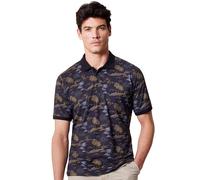 Poloshirt CASAMODA "CASAMODA Polo-Shirt Print" Gr. L, blau (dunkelblau) Herren Shirts (71493146-L) dunkelblau