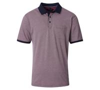 Poloshirt CASAMODA "CASAMODA Polo-Shirt Print", Herren, Gr. M, rot (bordeauxrot), 100% Baumwolle, Shirts (92142119-M) bordeauxrot