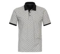 Poloshirt CASAMODA "CASAMODA Polo-Shirt gemustert", Herren, Gr. XL, blau (dunkelblau), 100% Baumwolle, Shirts (92448142-XL) dunkelblau